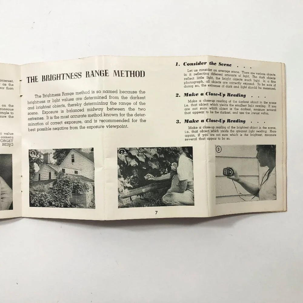 1953 Weston Master II Universal Exposure Meter Model 735 Instruction Book